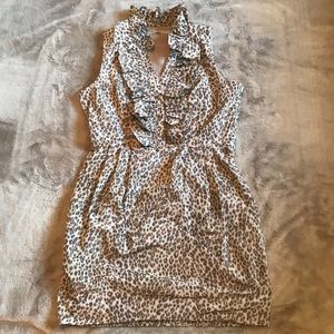 Leopard print Marc New York dress w/ ruffle.  NWT!